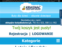 Tablet Screenshot of e-butydladzieci.pl